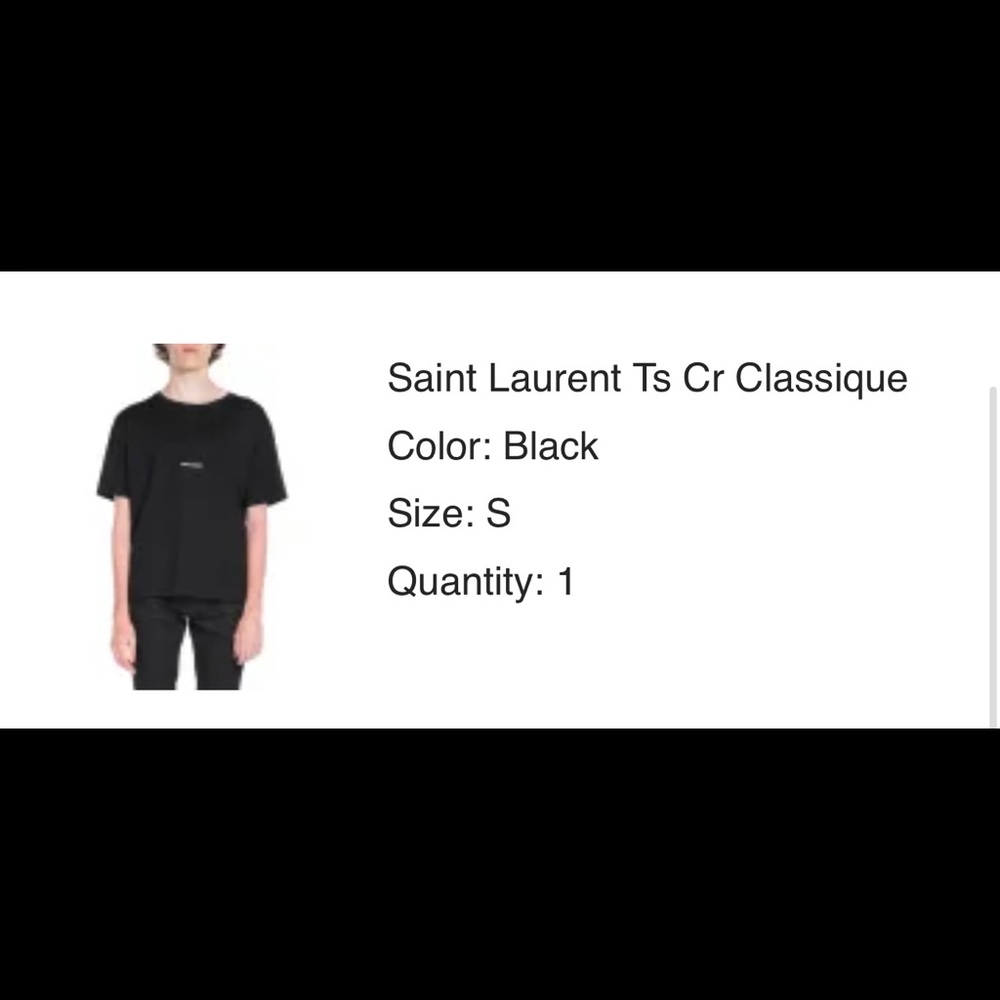 Never Worn St.Laurent TShirt Classic Verified by Poshmark